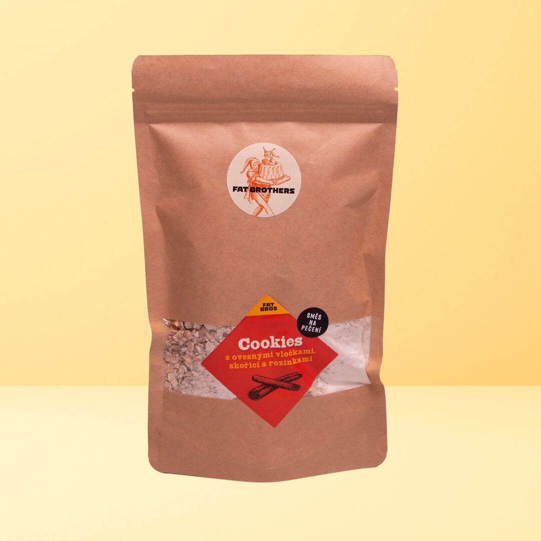 7AB375E5-EA4D-4761-A5B1-14B32F1B34D1 Cookies s ovesnými vločkami, rozinkami a skořicí