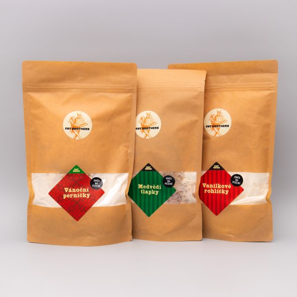 269D7AD9-A85B-4C28-92BA-8E05C304F562 Sada na sváteční pečení - perníčky, pracny a vanilkové rohlíčky - směsi na pečení