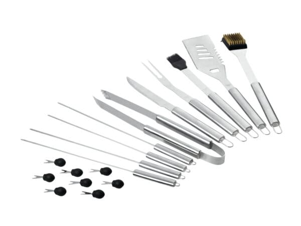 Grilovací nářadí v kufříku Leopold Vienna velká sada - 18 ks - NOVINKA