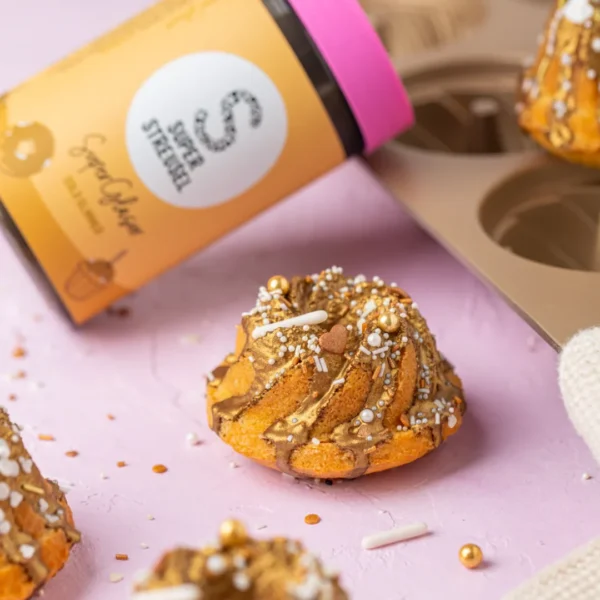 Třpytivá super glazura – zlatá – na muffiny, koláče a dorty
