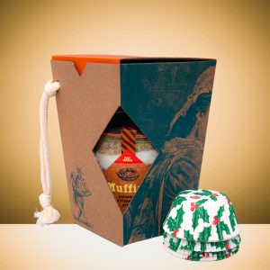 Perníkové muffiny s ořechy a kakaem - směs na pečení v dóze a dárkovém balení