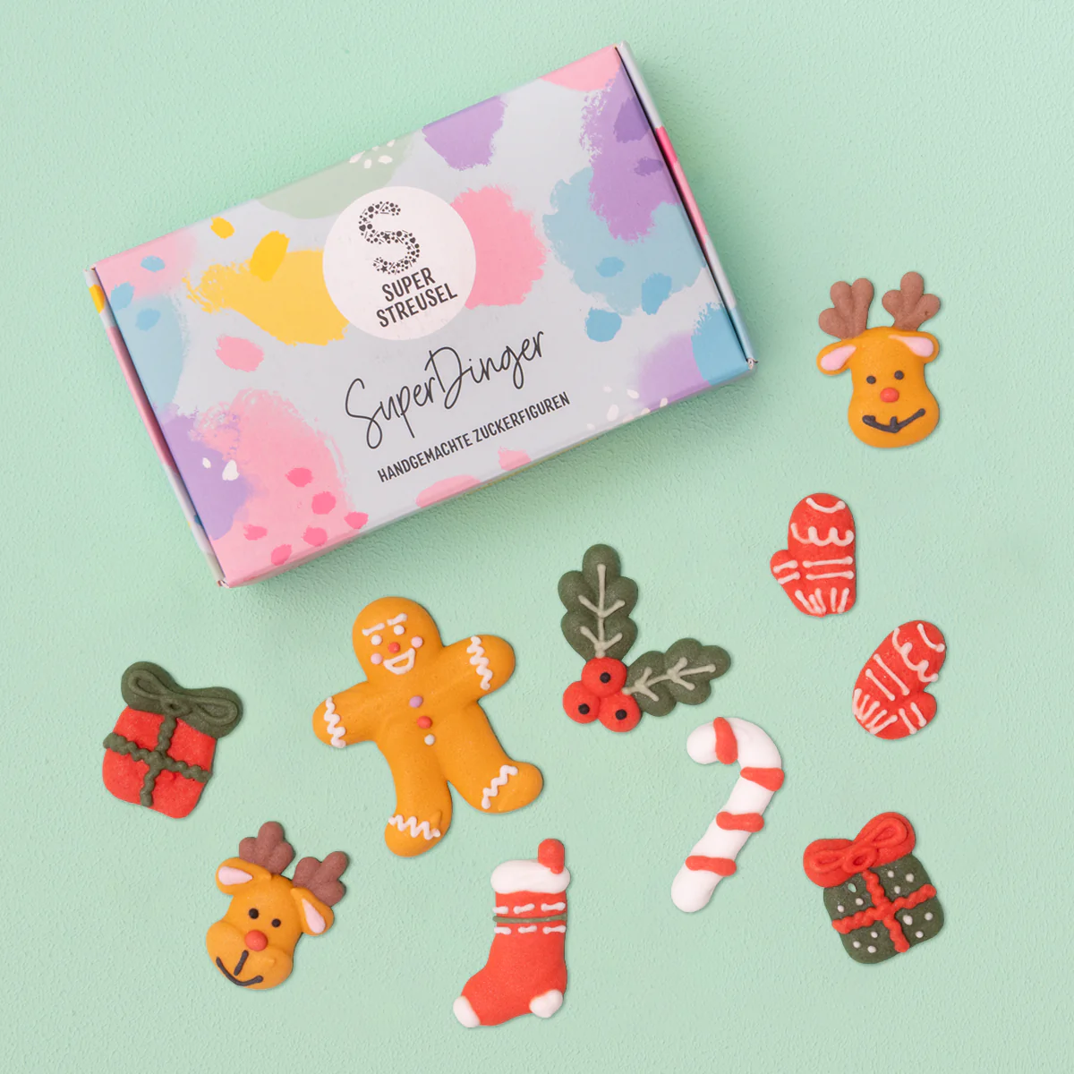 SuperDinger_Weihnachtsbaeckerei_1 Vánoční Superfigurky Vánoční pečení - na muffiny, koláče a dorty