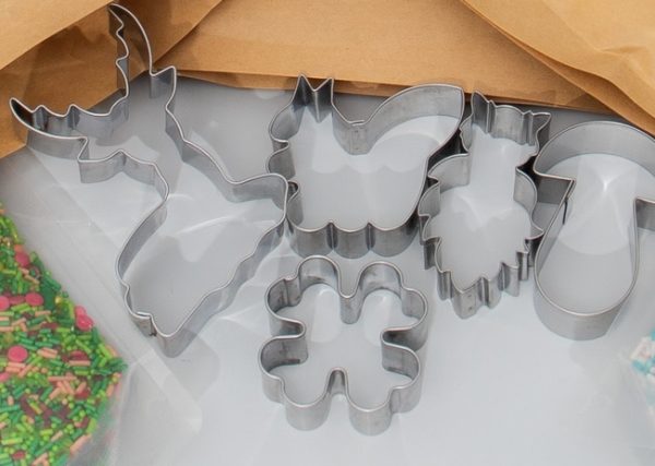 Nerezové vykrajovačky na sušenky - v lese, 5ks