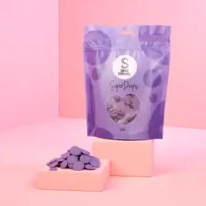 Kouzelná glazura Superdrops fialová – na muffiny, koláče a dorty