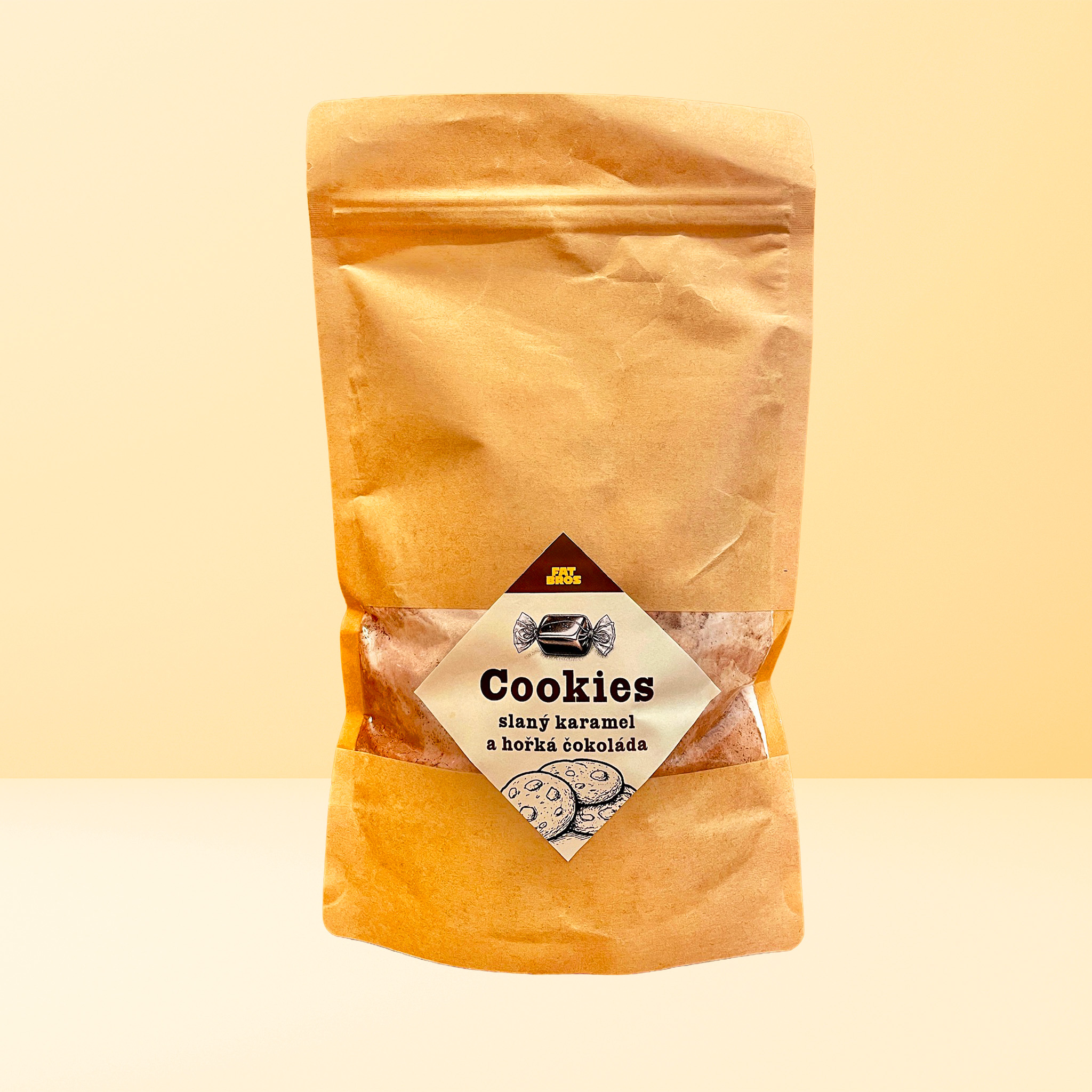 90044A08-CCB0-4D1B-857D-A29271A7E07D Koláčky Cookies s minikamelkami a čokoládou - směs na pečení